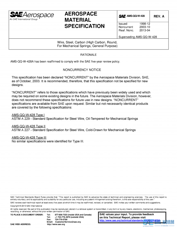 SAE AMSQQW 428 Series PDF