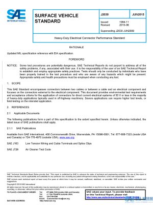SAE J 2030 Series PDF