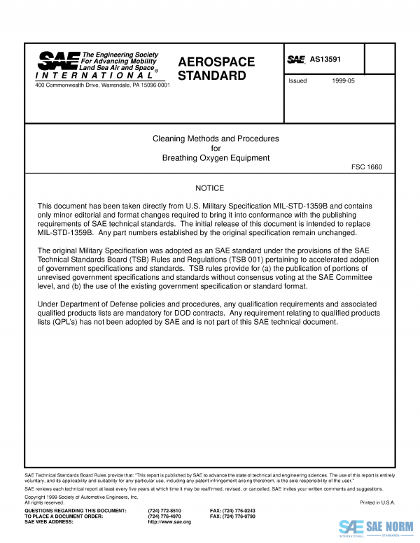 SAE AS 13591 Series PDF