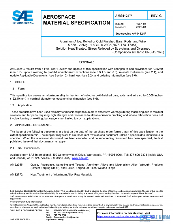 SAE AMS 4124 Series PDF