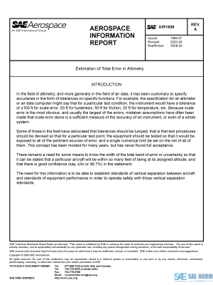 SAE AIR 1608 Series PDF