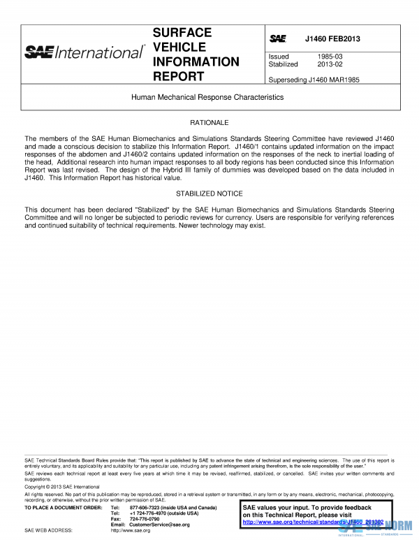 SAE J 1460 Series PDF
