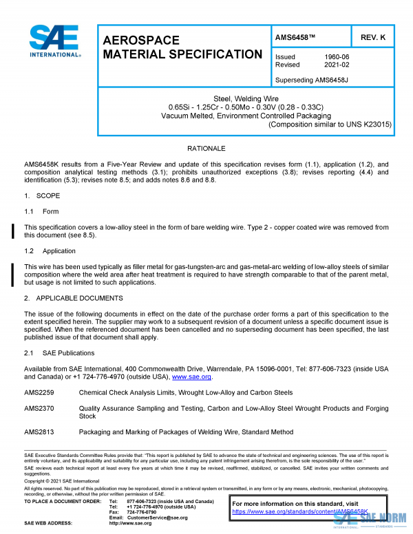 SAE AMS 6458 Series PDF