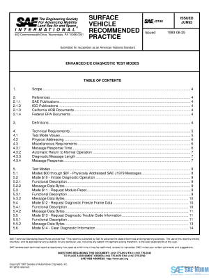 SAE J 2190 Series PDF