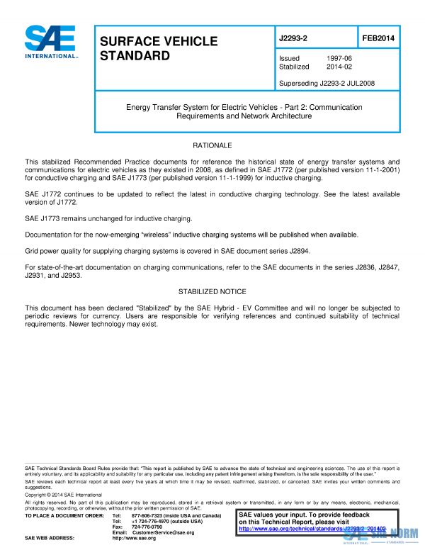SAE J 2293/2 Series PDF