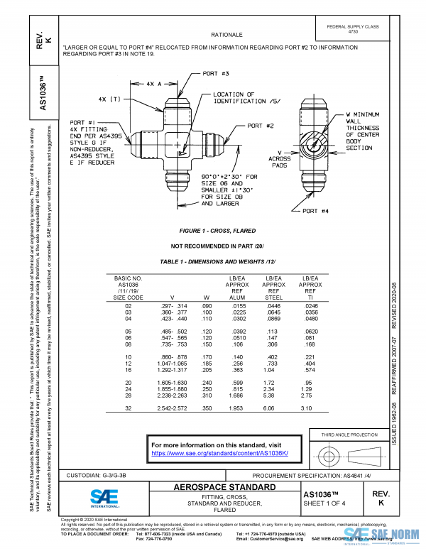 SAE AS 1036 Series PDF