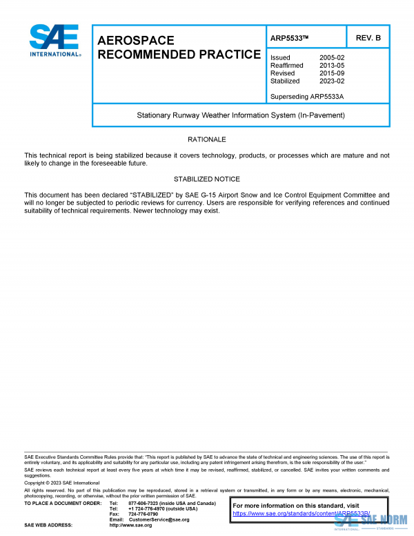 SAE ARP 5533 Series PDF