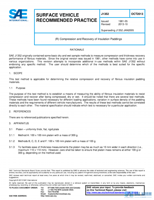 SAE J 1352 Series PDF
