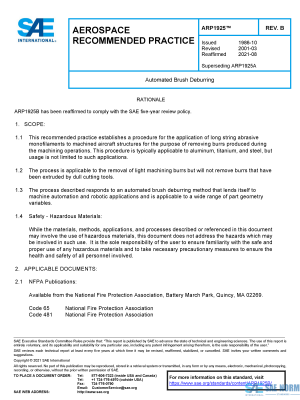 SAE ARP 1925 Series PDF