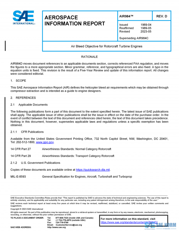 SAE AIR 984 Series PDF