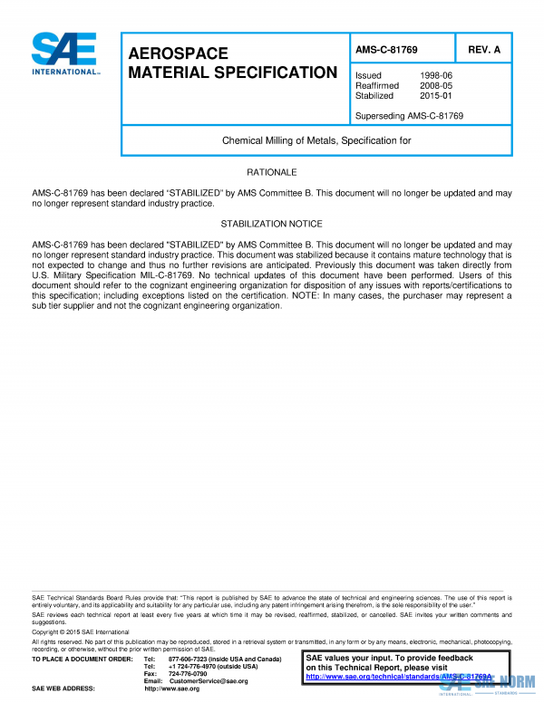 SAE AMSC 81769 Series PDF