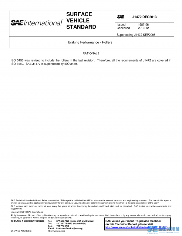 SAE J 1472 Series PDF