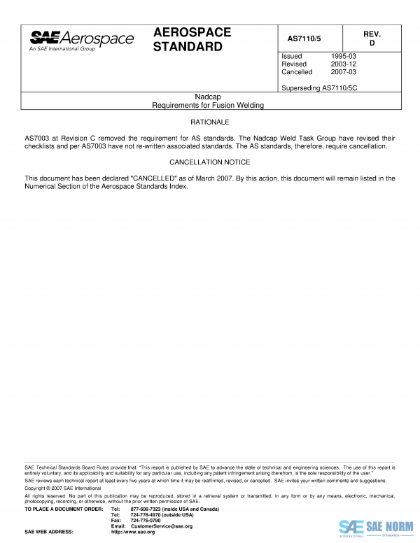 SAE AS 7110/5 Series PDF