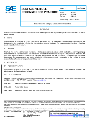 SAE J 3001 Series PDF