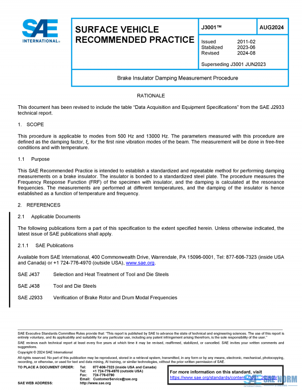 SAE J 3001 Series PDF