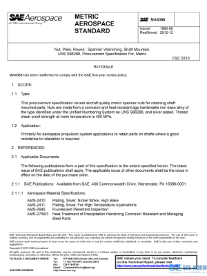 SAE MA 4368 Series PDF