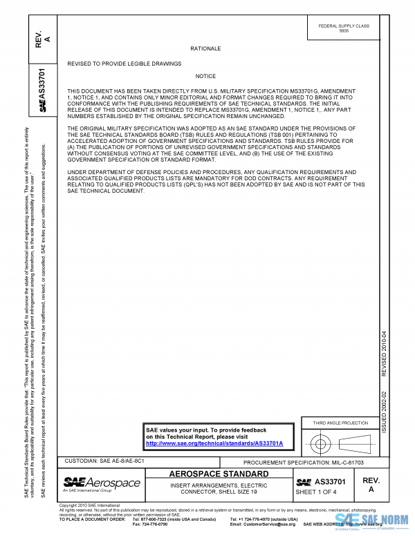 SAE AS 33701 Series PDF