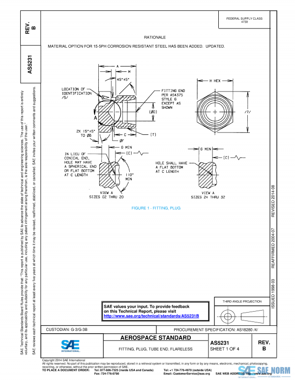 SAE AS 5231 Series PDF