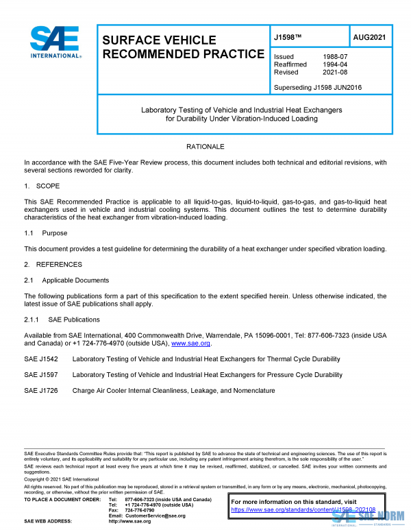 SAE J 1598 Series PDF