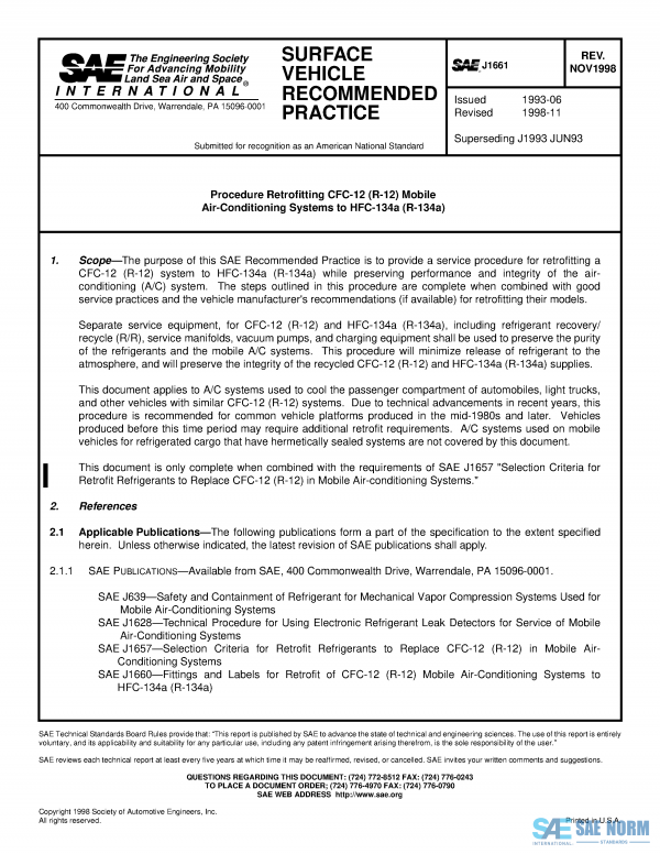 SAE J 1661 Series PDF
