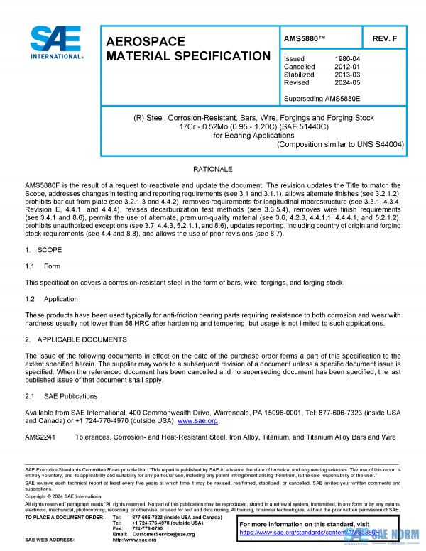 SAE AMS 5880 Series PDF
