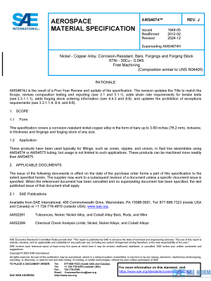 SAE AMS 4674 Series PDF