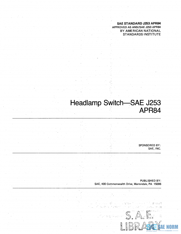 SAE J 253 Series PDF
