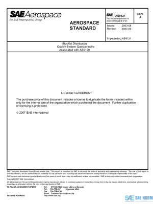 SAE AS 9121 Series PDF