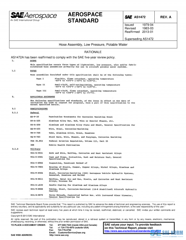 SAE AS 1472 Series PDF