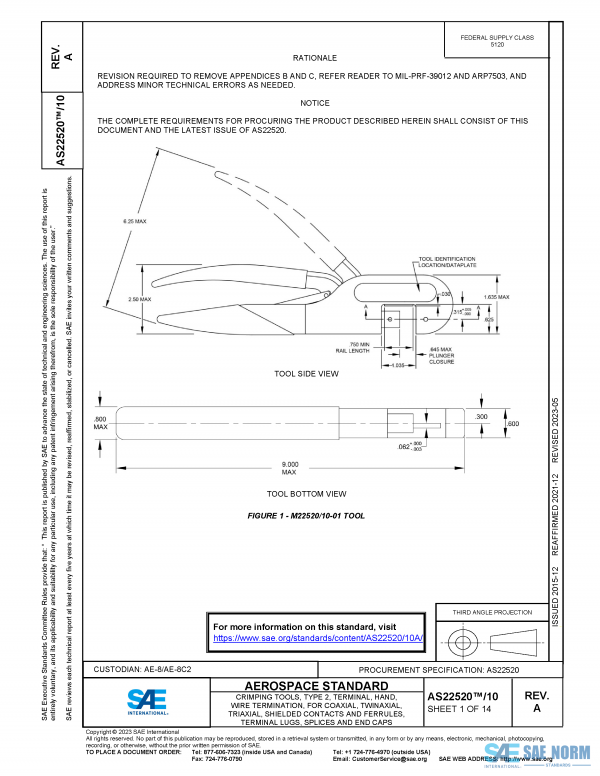 SAE AS 22520/10 Series PDF