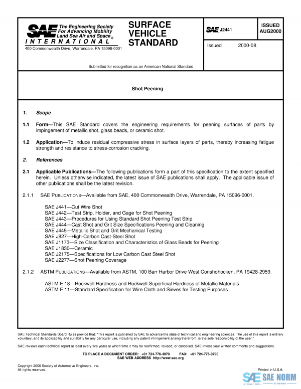 SAE J 2441 Series PDF