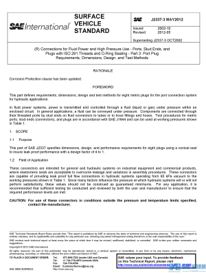 SAE J 2337/3 Series PDF