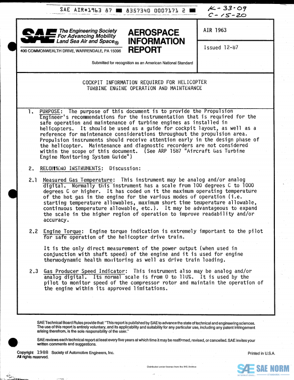 SAE AIR 1963 Series PDF