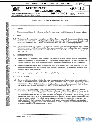 SAE ARP 1111 Series PDF