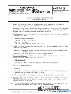 SAE AMS 2421 Series PDF