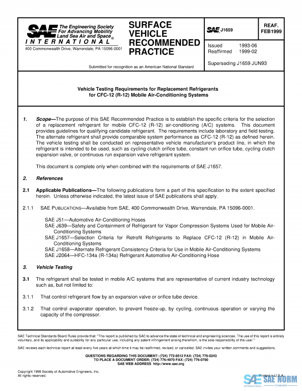 SAE J 1659 Series PDF