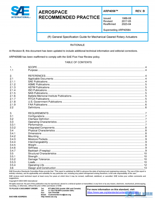 SAE ARP 4058 Series PDF