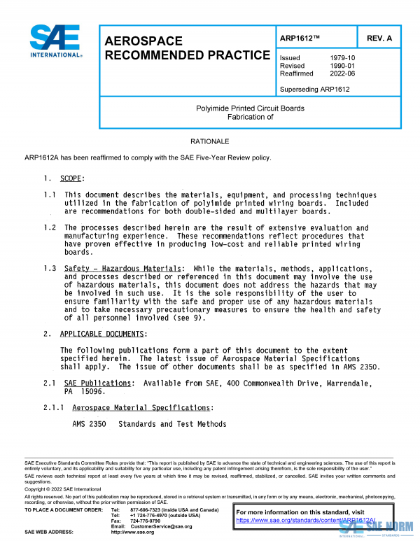 SAE ARP 1612 Series PDF