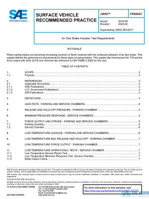 SAE J 2932 Series PDF