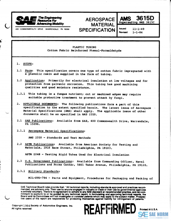 SAE AMS 3615 Series PDF