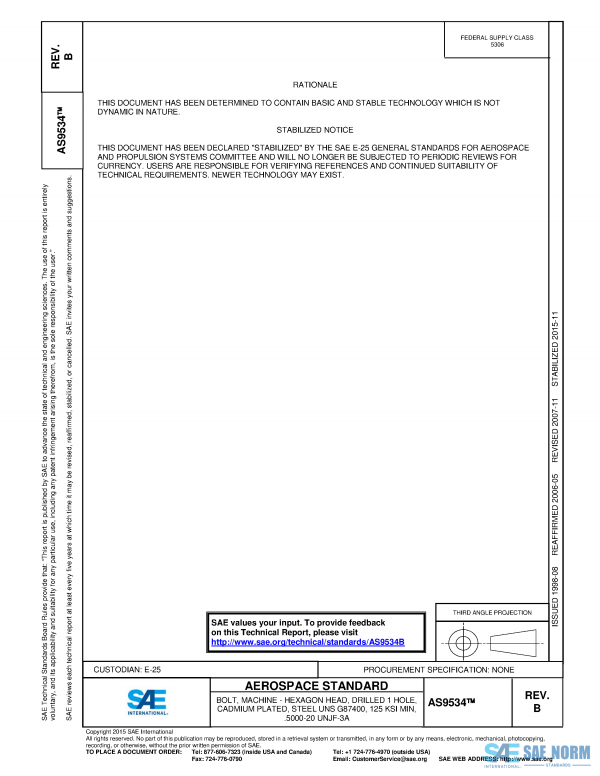SAE AS 9534 Series PDF