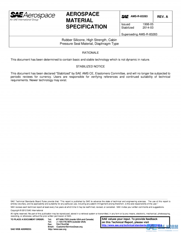 SAE AMSR 83283 Series PDF