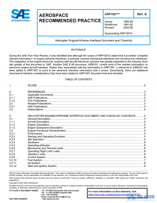 SAE ARP 1507 Series PDF