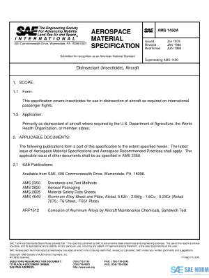 SAE AMS 1450 Series PDF