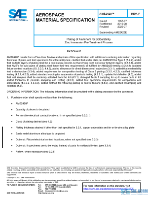 SAE AMS 2420 Series PDF