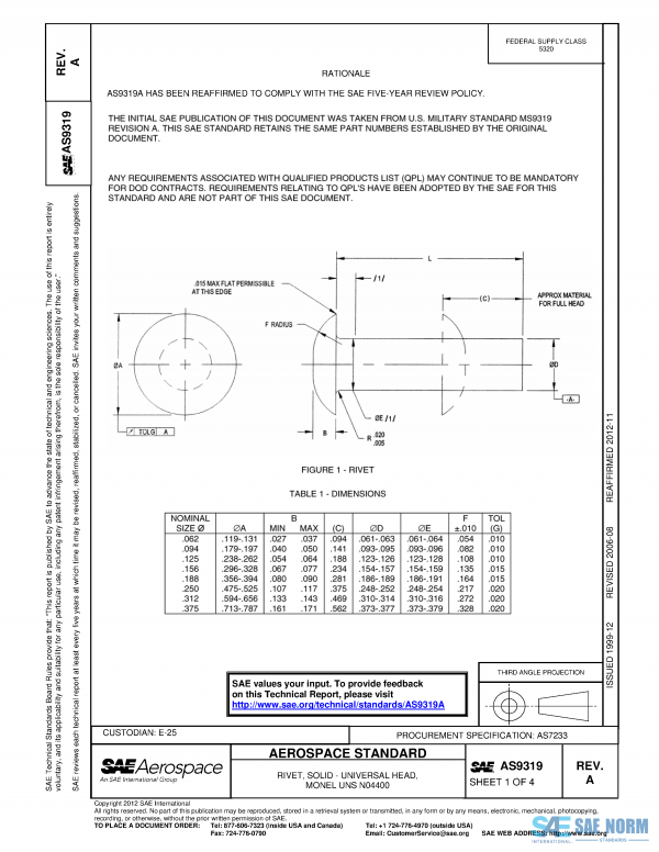 SAE AS 9319 Series PDF