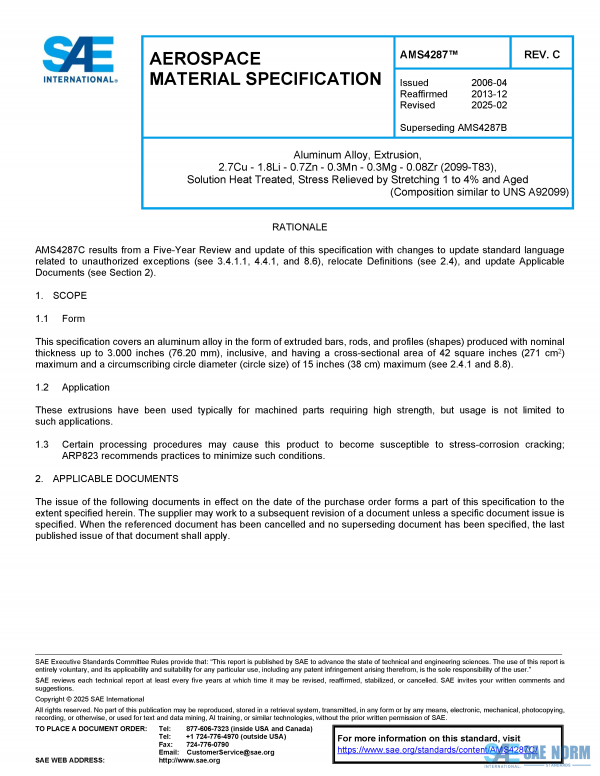 SAE AMS 4287 Series PDF