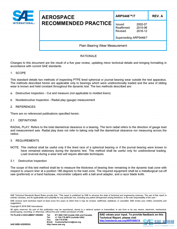 SAE ARP 5448/7 Series PDF