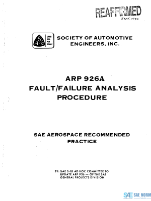 SAE ARP 926 Series PDF