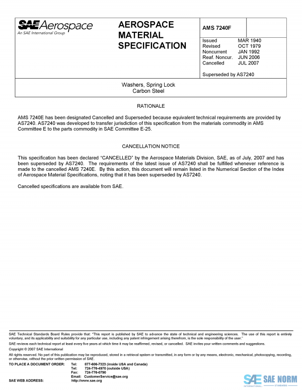 SAE AMS 7240 Series PDF